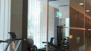 A gym with treadmills, exercise balls, and weight machines. - 3237 - Luxurious City View Studio Condo in Muang Pattaya with Pool Access (Muang Pattaya)