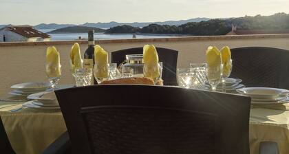 Ilsad apartments, Apartment with pool 80 meters from se, Sea view from balcony