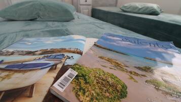 2 bedrooms, iron/ironing board, WiFi, bed sheets