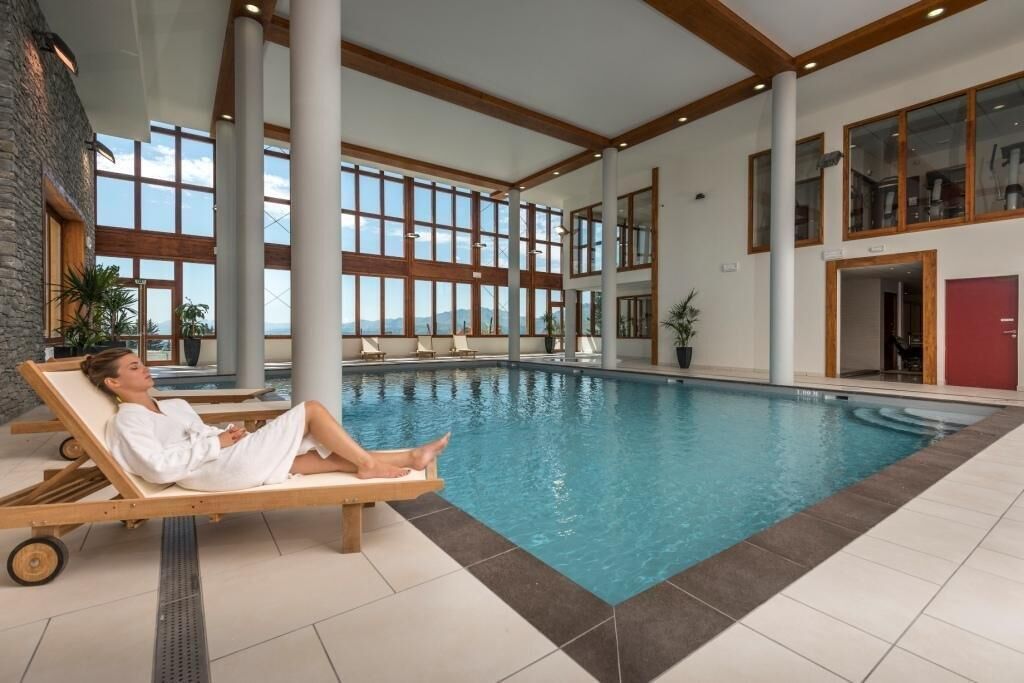 Indoor pool, a heated pool