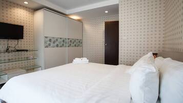 2 室のベッドルーム、アイロン / アイロン台、インターネット、ベッドシーツ