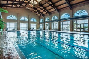 Indoor pool, a heated pool
