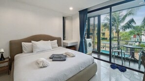 1 bedroom, iron/ironing board, WiFi, bed sheets - Pixels - Ocean Front Studio with Pool View Cape Panwa (Wichit)