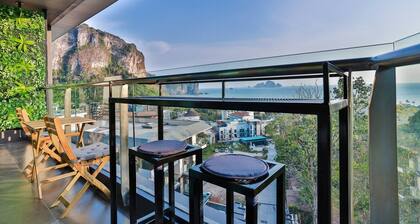 AO503 - Serviced Apartment mit 2 Schlafzimmern, Meerblick und Badewanne am Ao Nang Beach