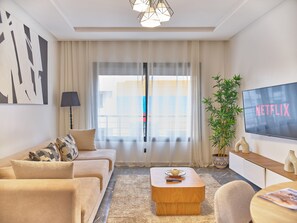 Appartement Standard | Aire de séjour | Téléviseur connecté, Netflix, films en primeur, films payants