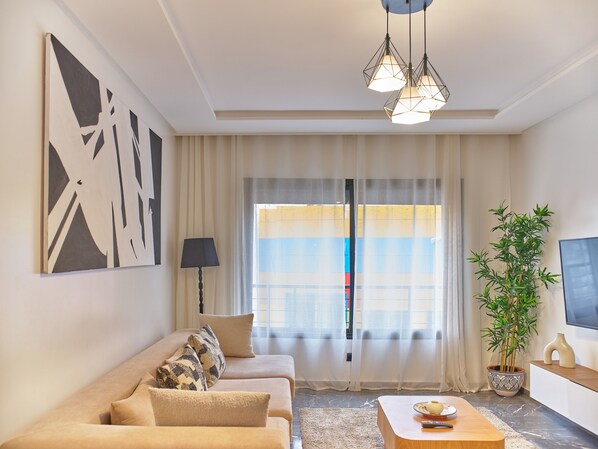 Appartement Standard | Aire de séjour | Téléviseur connecté, Netflix, films en primeur, films payants
