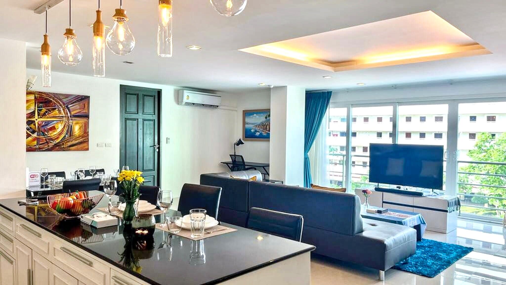 6-18- Geräumiges Penthouse Mit 3 Schlafzimmern Und Gemeinschaftspool - Patong