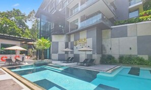 Pool - B507 - 1 Bedroom Serviced Apartment Top Floor Pool View at Ao Nang (Tambon Ao Nang)