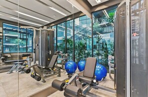 Fitness facility - B507 - 1 Bedroom Serviced Apartment Top Floor Pool View at Ao Nang (Tambon Ao Nang)