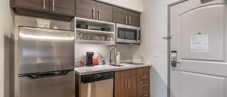 1 bedroom, laptop workspace, blackout drapes, iron/ironing board