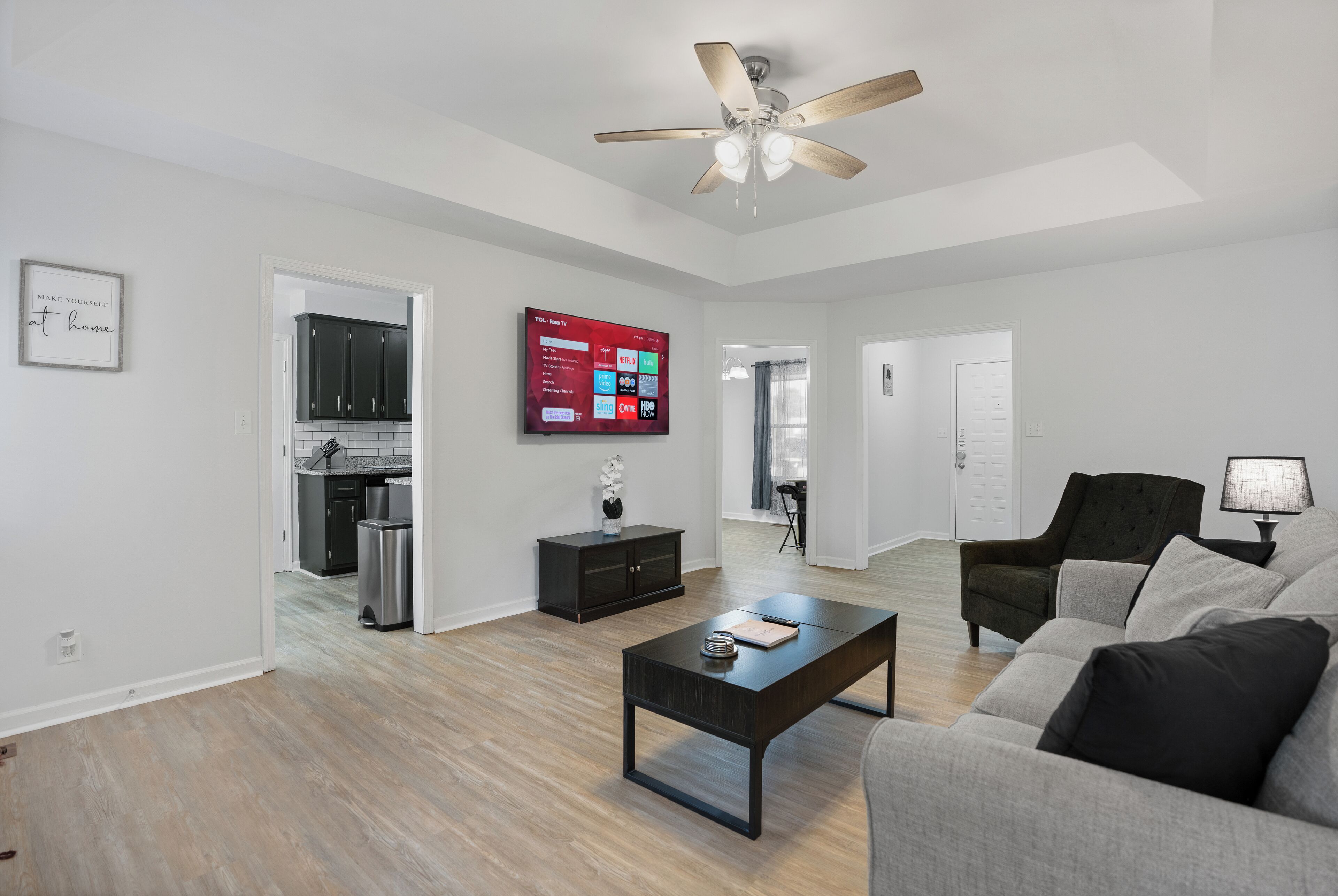 Smart TV, fireplace, offices