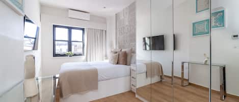 Departamento | 1 habitación, ropa de cama hipoalergénica y muebles diferentes