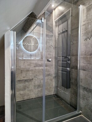 Hair dryer, towels, soap, shampoo - "Le Clos de la Reine", Maison Avec Piscine (Josnes)