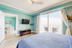 2 bedrooms, iron/ironing board, Internet, bed sheets - Waterfront condo with beach access, pools, balcony, central AC, & W/D (Perdido Key)
