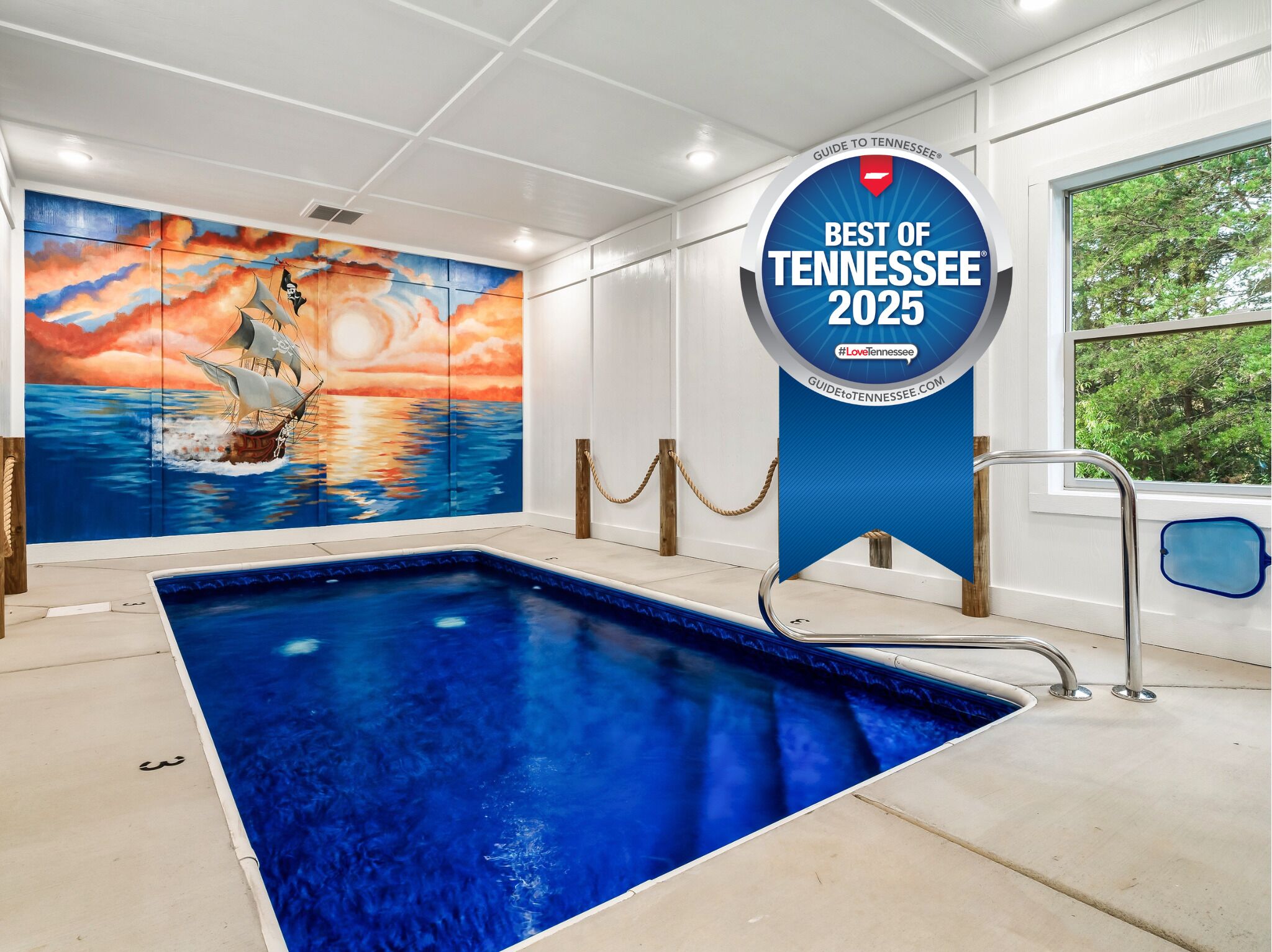 Enjoy your own private indoor pool. Heated to 85 degrees year round.