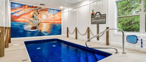 Indoor pool, a heated pool