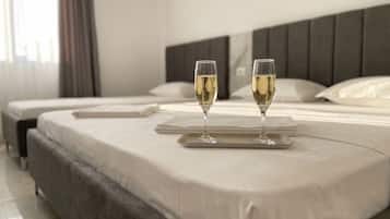 Premium bedding, memory-foam beds, individually decorated