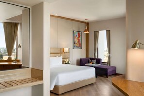 Premium Room, 1 King Bed | Egyptian cotton sheets, premium bedding, in-room safe, desk - Ramada Encore by Wyndham Amritsar Airport (Amritsar)