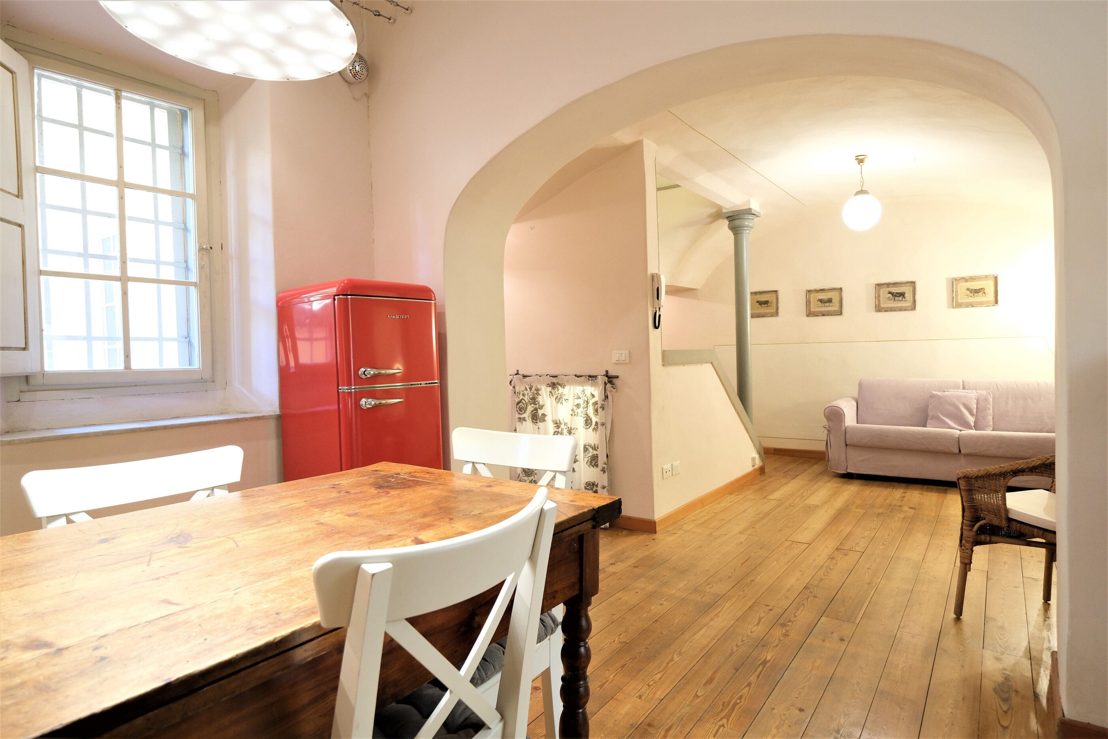 Apartment | Private kitchen | Fridge, microwave, oven, stovetop