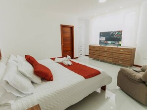 1 chambre, fer et planche Ă repasser, Wi-Fi, literie fournie