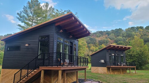 Two Bourbon Barrel Cabins