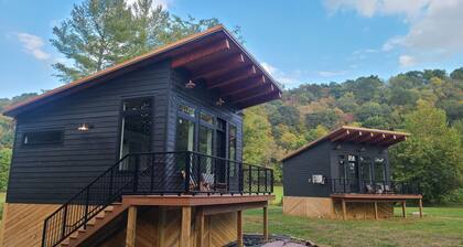 Two Bourbon Barrel Cabins