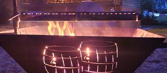 Two Bourbon Barrel Cabins