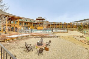 Terrace/patio - 2 Mi to Granby Ranch: Mtn Condo w/ Hot Tub! (Granby)