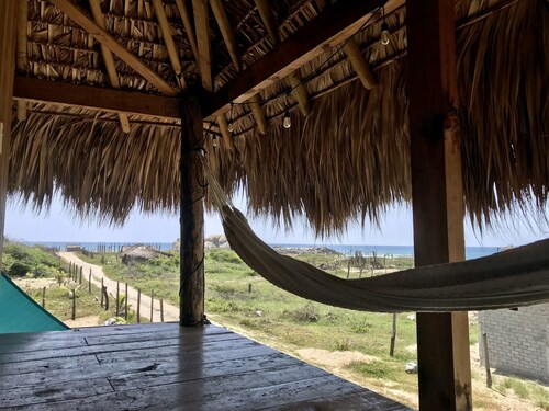 Beautiful cabin on beach, steps from the beach and great surf, peaceful location