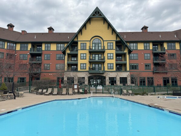 Una piscina riscaldata