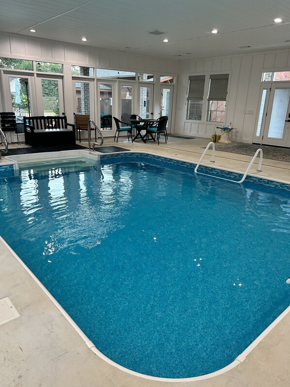 Indoor pool, outdoor pool