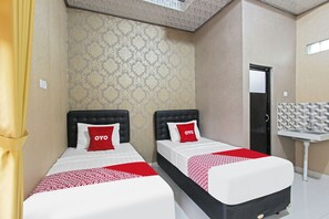 Kamar Twin Deluks | Wi-Fi gratis dan seprai linen