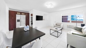 Apartment | Living area - Waterfront One-Bedroom Apt (North Bay Village)