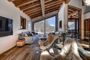 Fernseher, Kamin