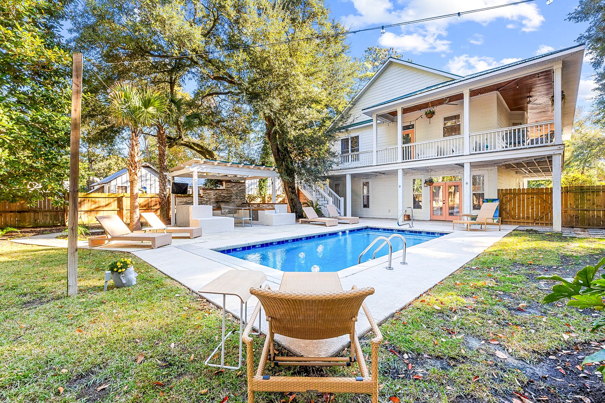 Piscina externa, piscina aquecida