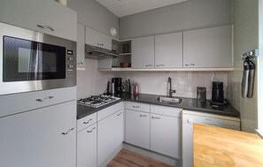Réfrigérateur, micro-ondes, plaque de cuisson, lave-vaisselle
