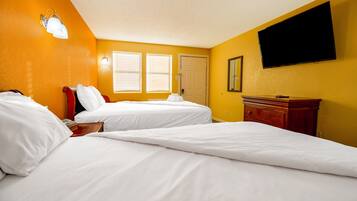 Room, 2 Queen Beds, Non Smoking | In-room safe, desk, free WiFi, bed sheets