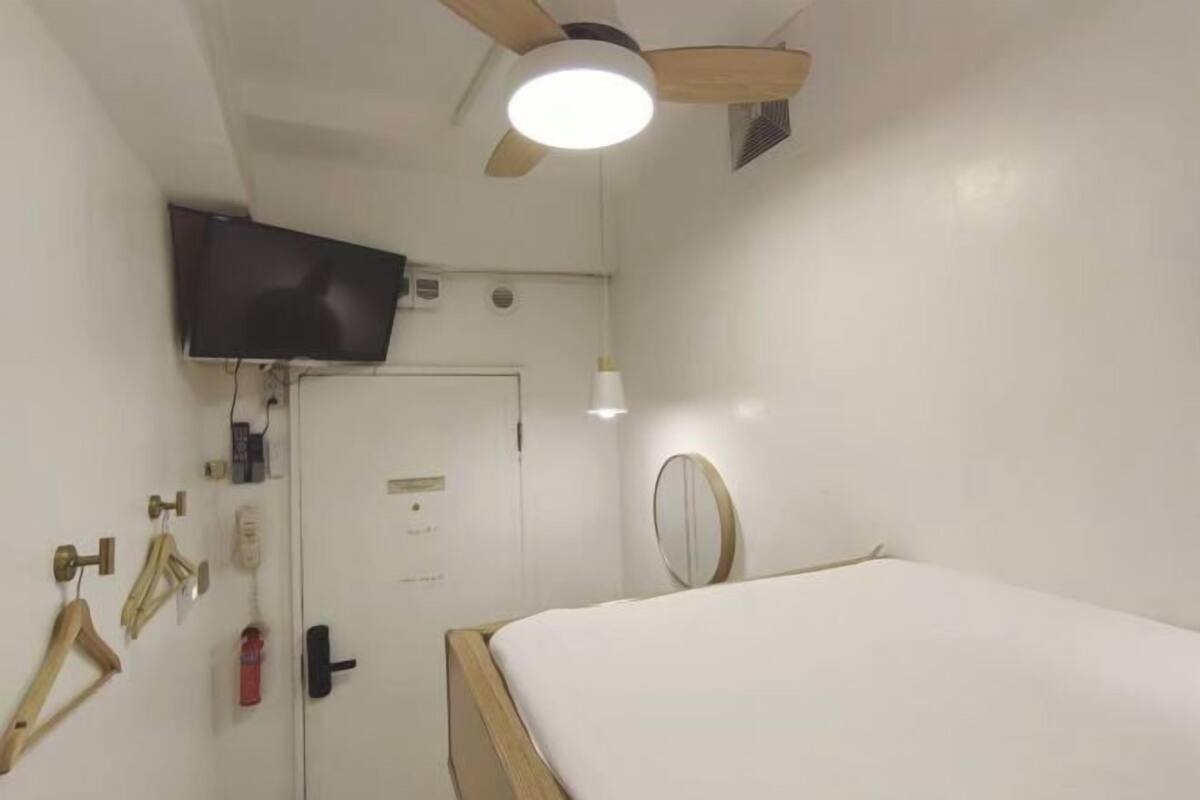 1 bedroom, desk, soundproofing, iron/ironing board