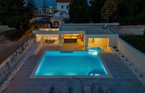 A heated pool