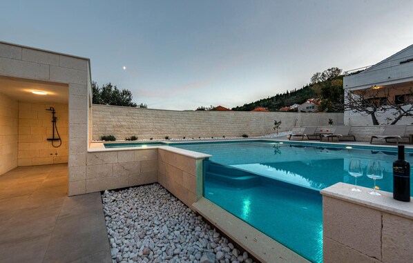 A heated pool