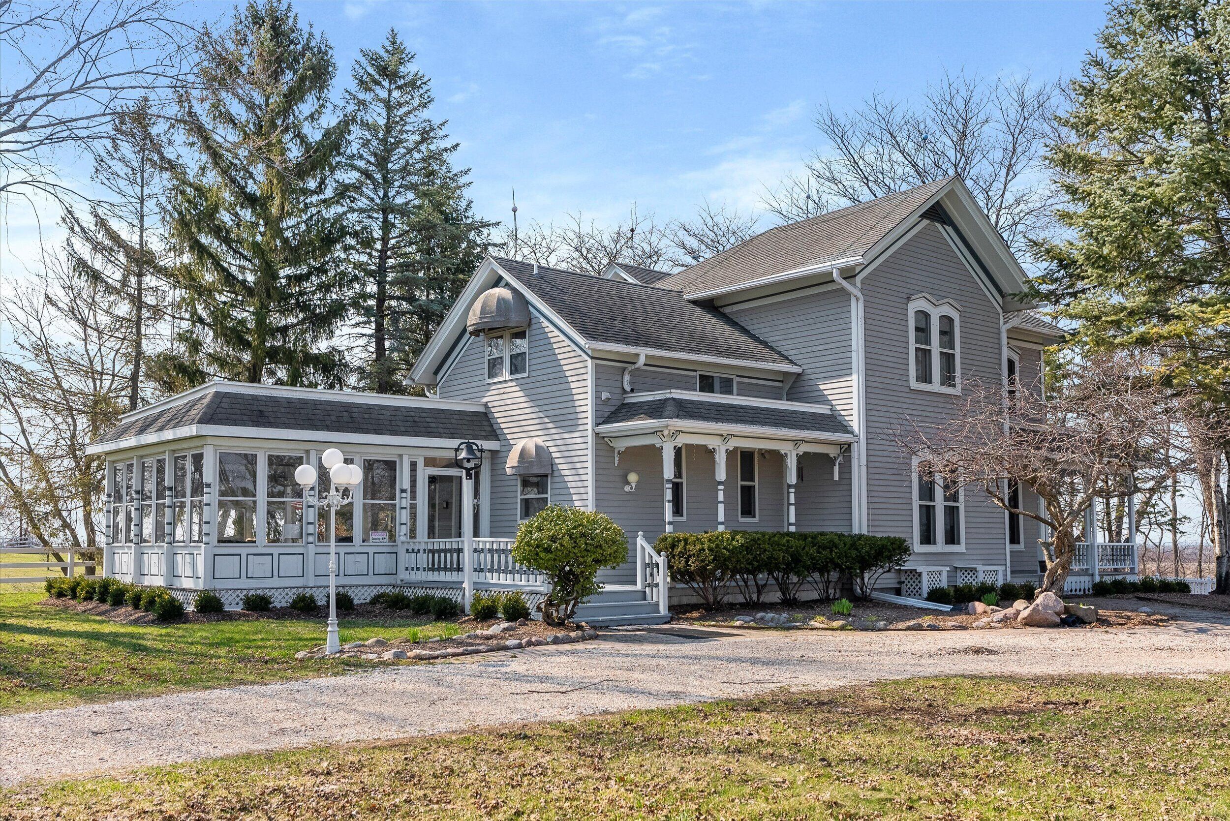 Historic Farmhouse with 157 acres- Elkhorn, WI. Featuring Horse Stable!