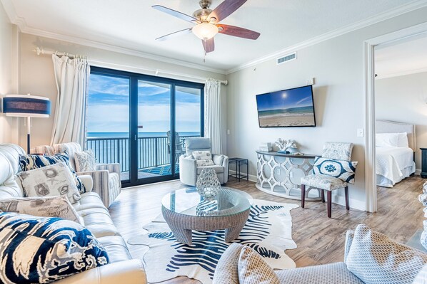 TV - Extraordinary Gulf View | Indoor & Outdoor Pools | My Beach Getaways (Orange Beach)