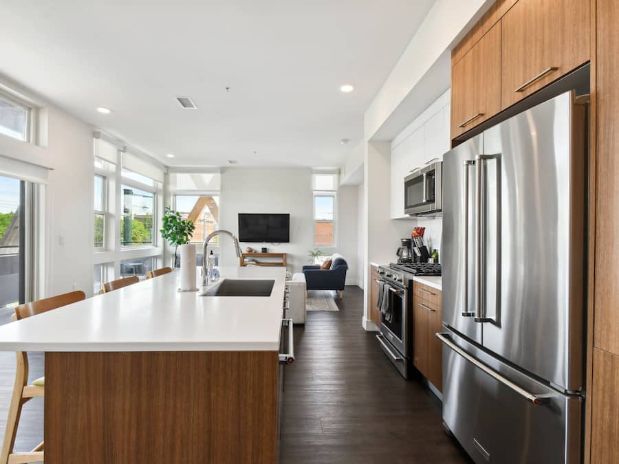 Leilighet, flere senger, balkong, fjellutsikt (unit 304) | Eget kjøkken | Kjøleskap, mikrobølgeovn, ovn og kokeplater