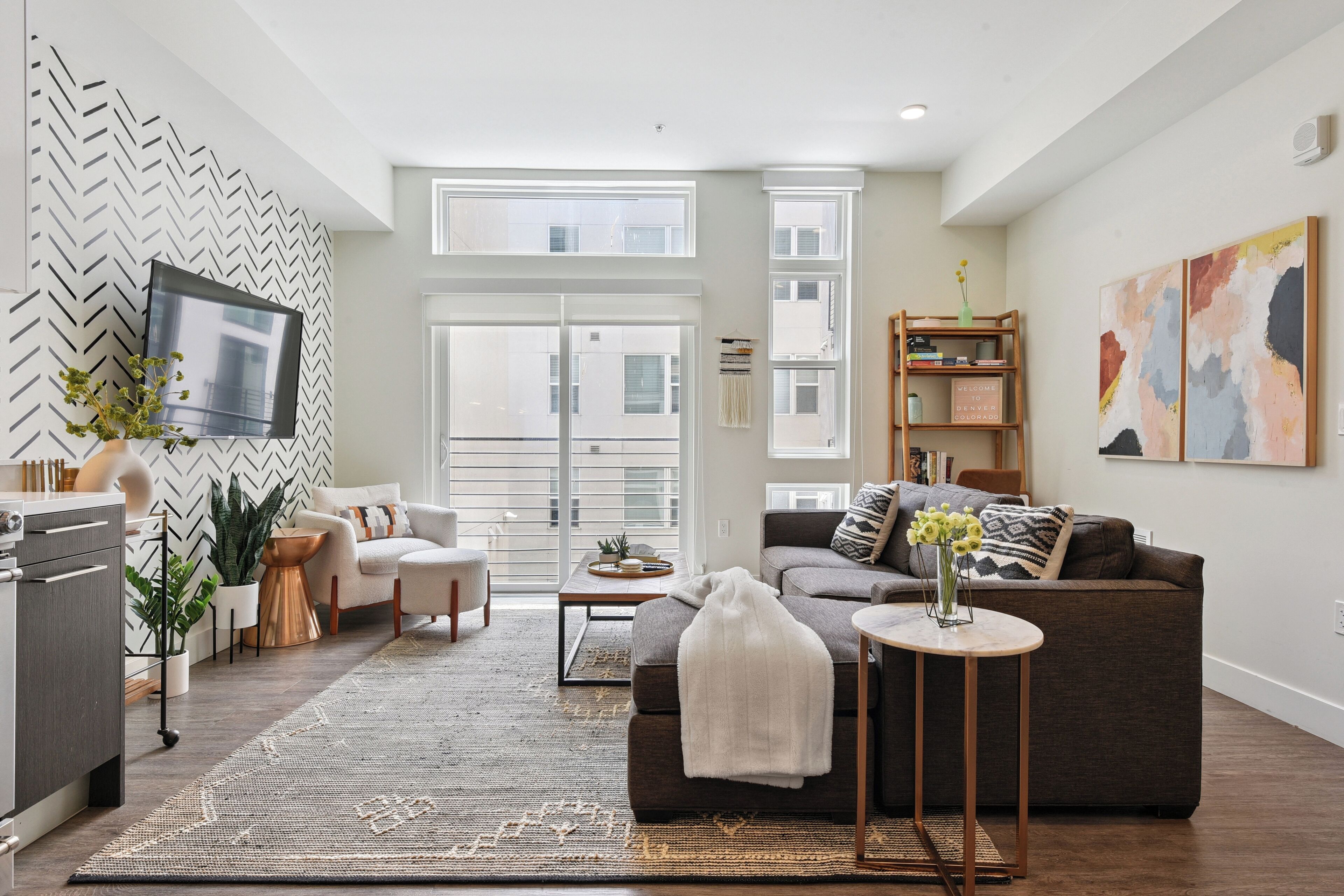 Condo, Multiple Beds, Kitchen, City View (2880(U307) EcoLoft City Views) | Living area | 40-cm TV with digital channels