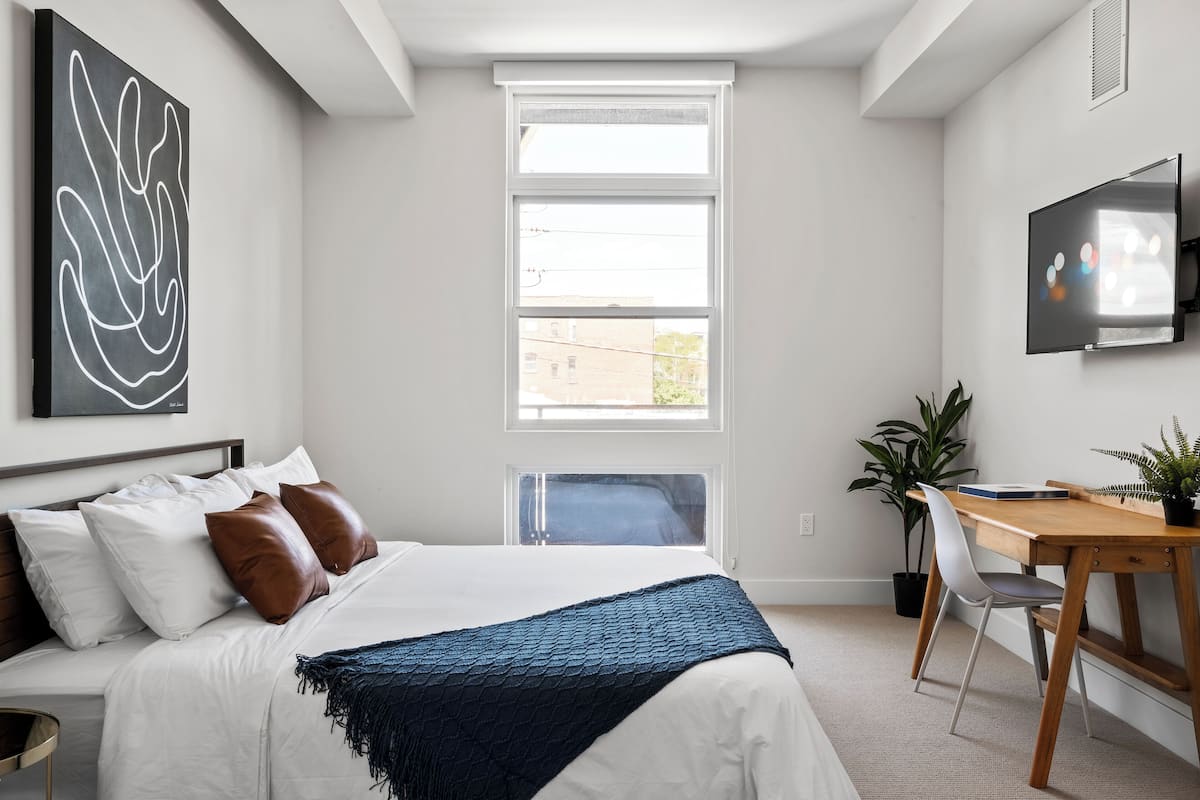 公寓客房, 多張床, 廚房 (Unit 205) | 2 間臥室、獨特裝潢、布置獨特、床單