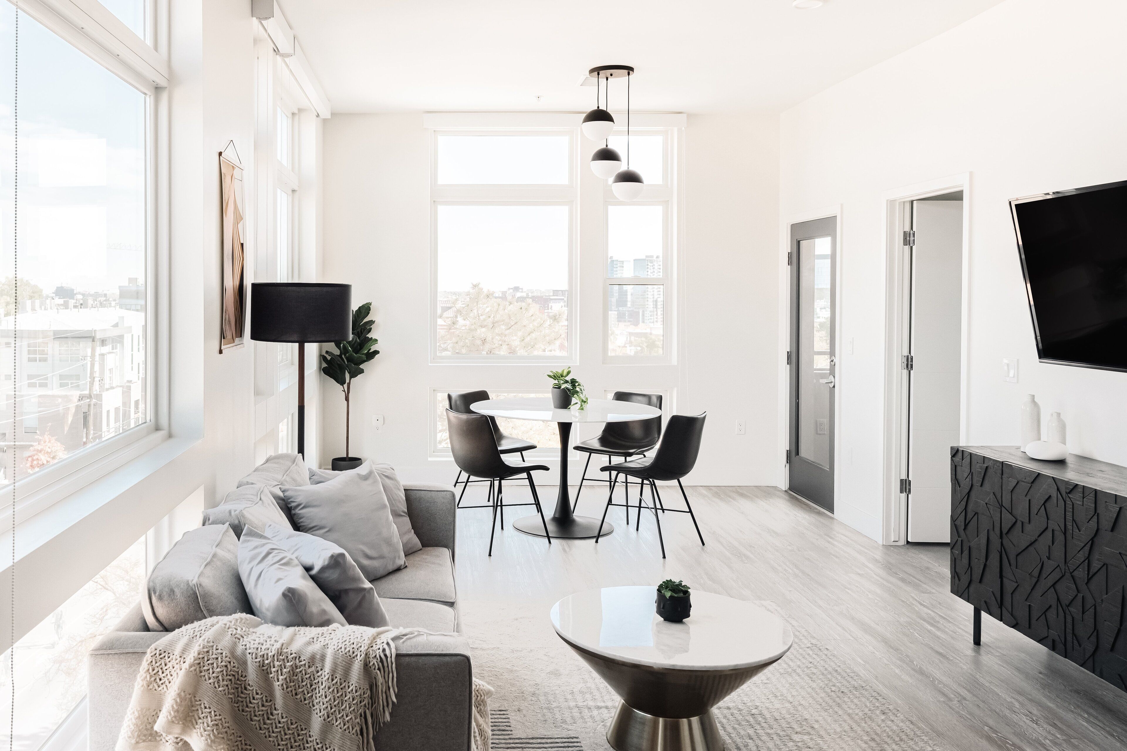 Leilighet, 1 kingsize-seng, kjøkken (Unit 410) | Oppholdsområde