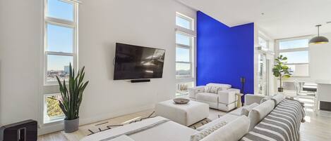 Appart'hôtel, plusieurs lits, patio (Unit 508) | Coin séjour