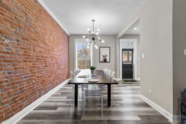 House, Multiple Beds, Patio, City View | In-room dining - Designer Home in Shaw Right Side - JZ Vacation Rentals (St. Louis)