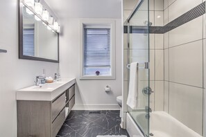 Designer toiletries, towels, toilet paper - Expansive Downtown Home | JZ Vacation Rentals (St. Louis)
