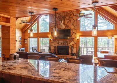 The Lodge-Large Cabin, 17 Acres | Playground | Forest Access